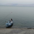 Pescador no Mar da Galileia